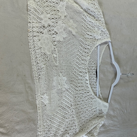 love J Tops - Love J White Lace Crop Top